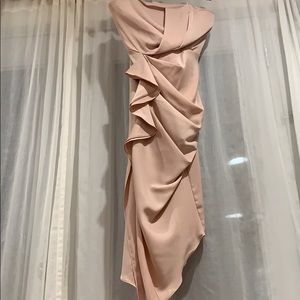 Women’s strapless midi dress in size M.